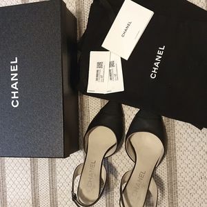 Chanel sling back